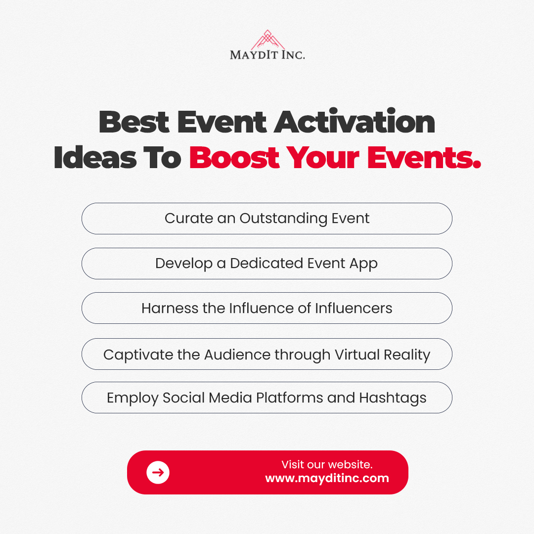 MayditInc's tweet photo. Level Up Your Event Game! 🚀

Want to create unforgettable events that leave lasting impressions? We've got the winning formula!

From immersive VR experiences to custom event apps, we're bringing you the top strategies to transform your events from ordinary to extraordinary.

Ready to revolutionize your next event?

Visit https://t.co/UK7My4EeIk to explore how we can bring these innovations to life! 💡

#EventPlanning #EventActivation #EventMarketing #VirtualReality