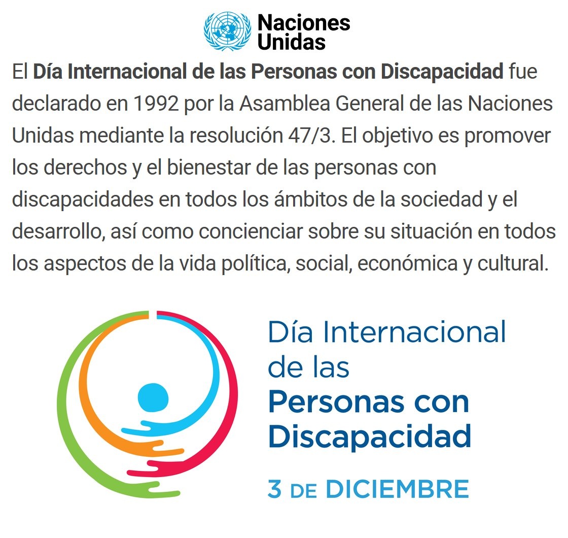 porquetendencia's tweet photo. "Personas con Discapacidad":
Porque hoy es el Día Internacional de las Personas con Discapacidad https://t.co/H00zVaFH0y