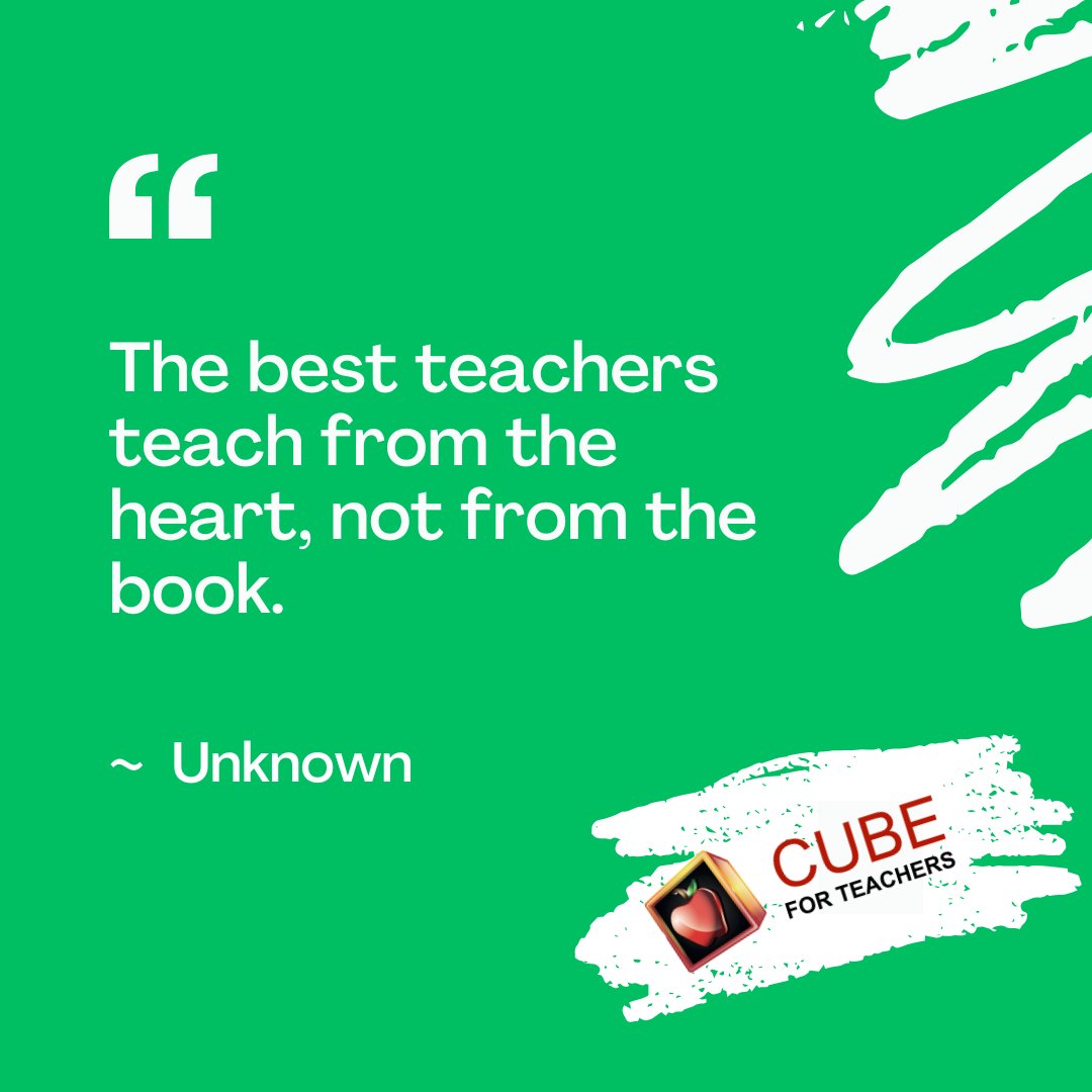 cubeforteachers's tweet image. #InspireEducators #TeachWithPassion #WisdomInTeaching #LearnGrowInspire #EducationMatters #EducationQuotes