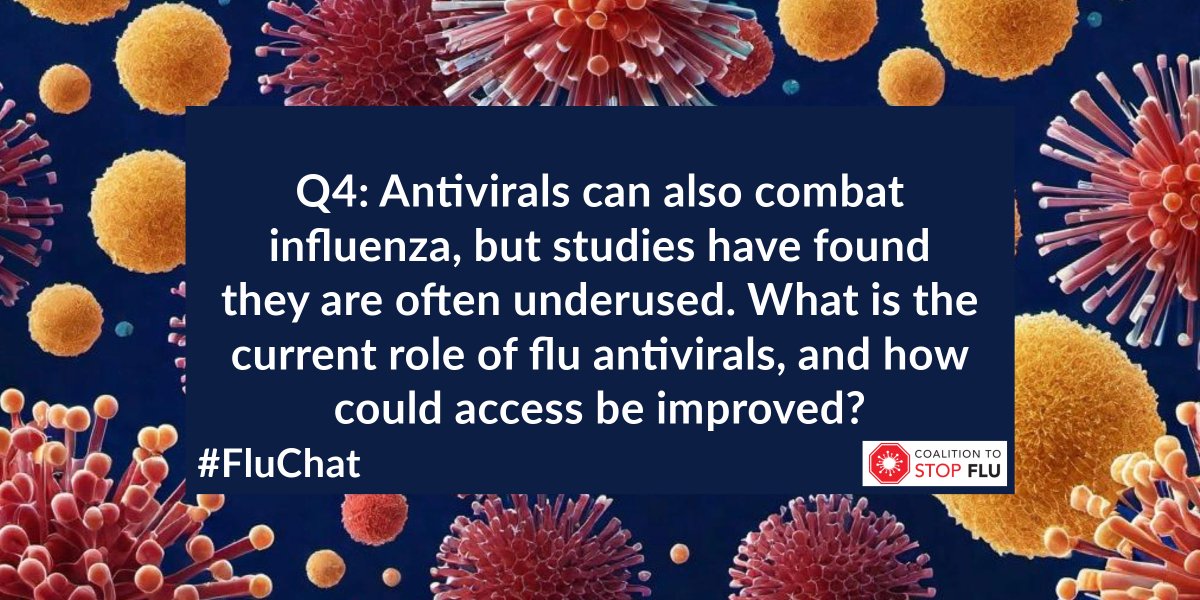 Antivirals can also combat influenza, but studies have found they are often underused. What is the current role of flu antivirals, and how could access be improved? #FluChat