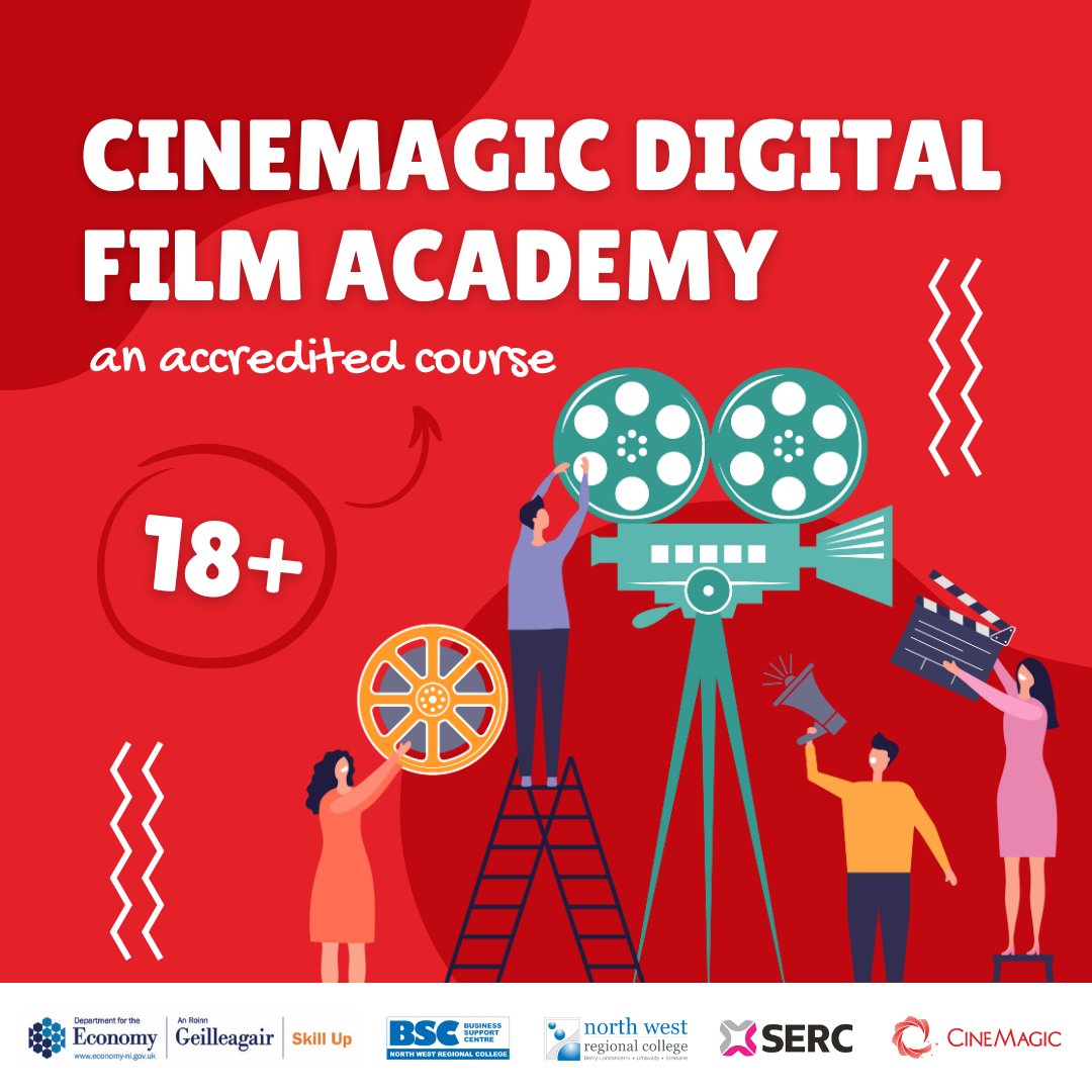 Cinemagic #DigitalFilmAcademy 2025 is here! 📚 Masterclasses 🎥 Film shoots in Derry/Londonderry &amp; Bangor 🎓 Accredited: L3 Creative Digital Media (Pre-Production &amp; Film Editing).

👉 Apply now: form.jotform.com/232543331454349 (Deadline: January 6th 2025). #SkillUp