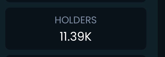 11000+ holders

#BabyBtc #Btc #BullRun #Ath