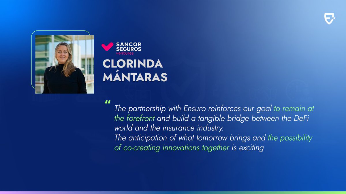 Ensuroproject's tweet image. 🚀 Insights from our partners and clients

Industry leaders share their experiences with our solutions. We're grateful for the opportunity to work alongside these visionary companies and drive innovation in the insurance space. 🤝💡

#InsurTech #Innovation #InsuranceEvolution