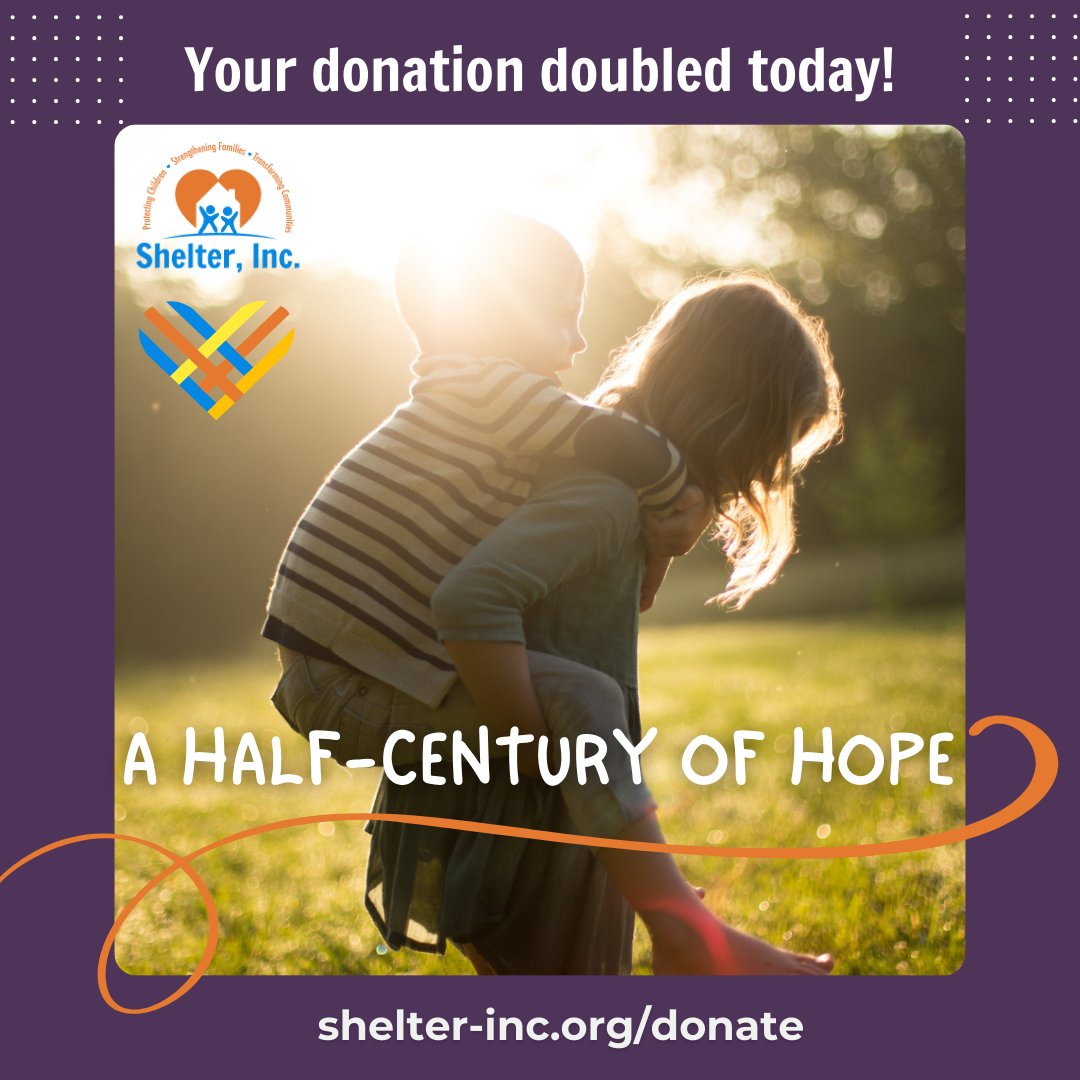 For 50 years, with your support, we have provided services and safety to youth and families. Your gift helps that support continue. 

Thanks to the generosity of The Paz Family Foundation, all Giving Tuesday gifts will be matched up to $10,000! ow.ly/hy1z50UjuZW