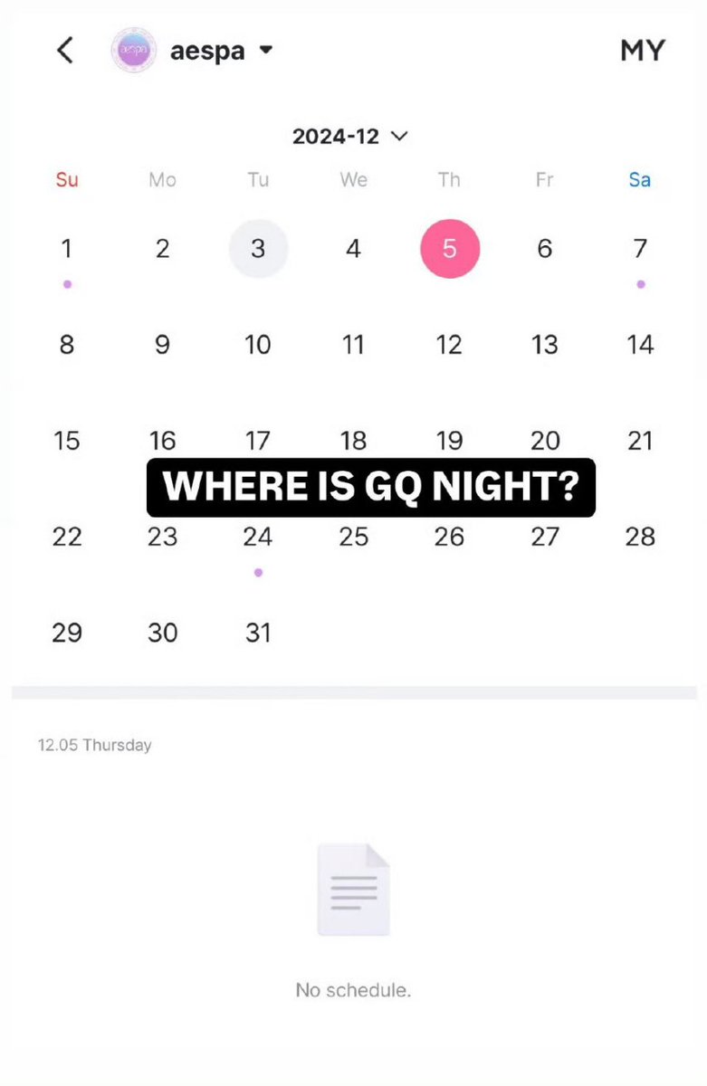We DEMAND that WINTER’s solo schedules:

1. Are consistently added to the group calendar on time.

2. Are promptly shared with official updates across all of aespa’s social media platforms. 

SM TREAT WINTER BETTER
#SM_BE_FAIR_TO_WINTER