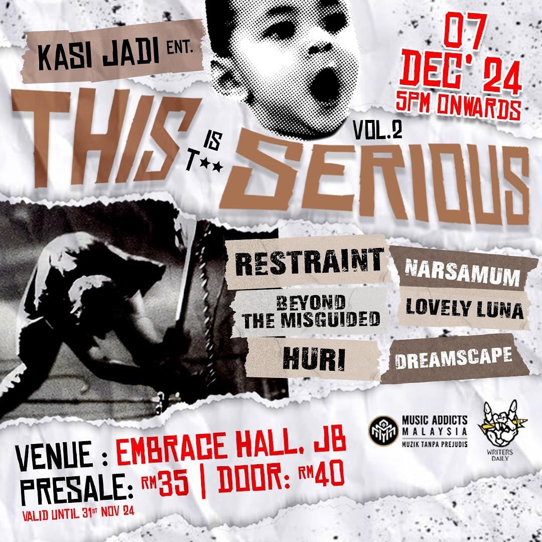 ijam (@ijam) on Twitter photo sepatutnya ada lagi 1 show kat Kuching 22/12 ni tapi tulah diam je so takpelah buat masa skrg aku konsider show Sabtu ni di JB last buat <a href="/restraintklhc/">πππππππππ</a> bagi tahun 2024 ini.
Jumpa Sabtu ini warga JB. Embrace Hall! sepatutnya ada lagi 1 show kat Kuching 22/12 ni tapi tulah diam je so takpelah buat masa skrg aku konsider show Sabtu ni di JB last buat <a href="/restraintklhc/">πππππππππ</a> bagi tahun 2024 ini.
Jumpa Sabtu ini warga JB. Embrace Hall!