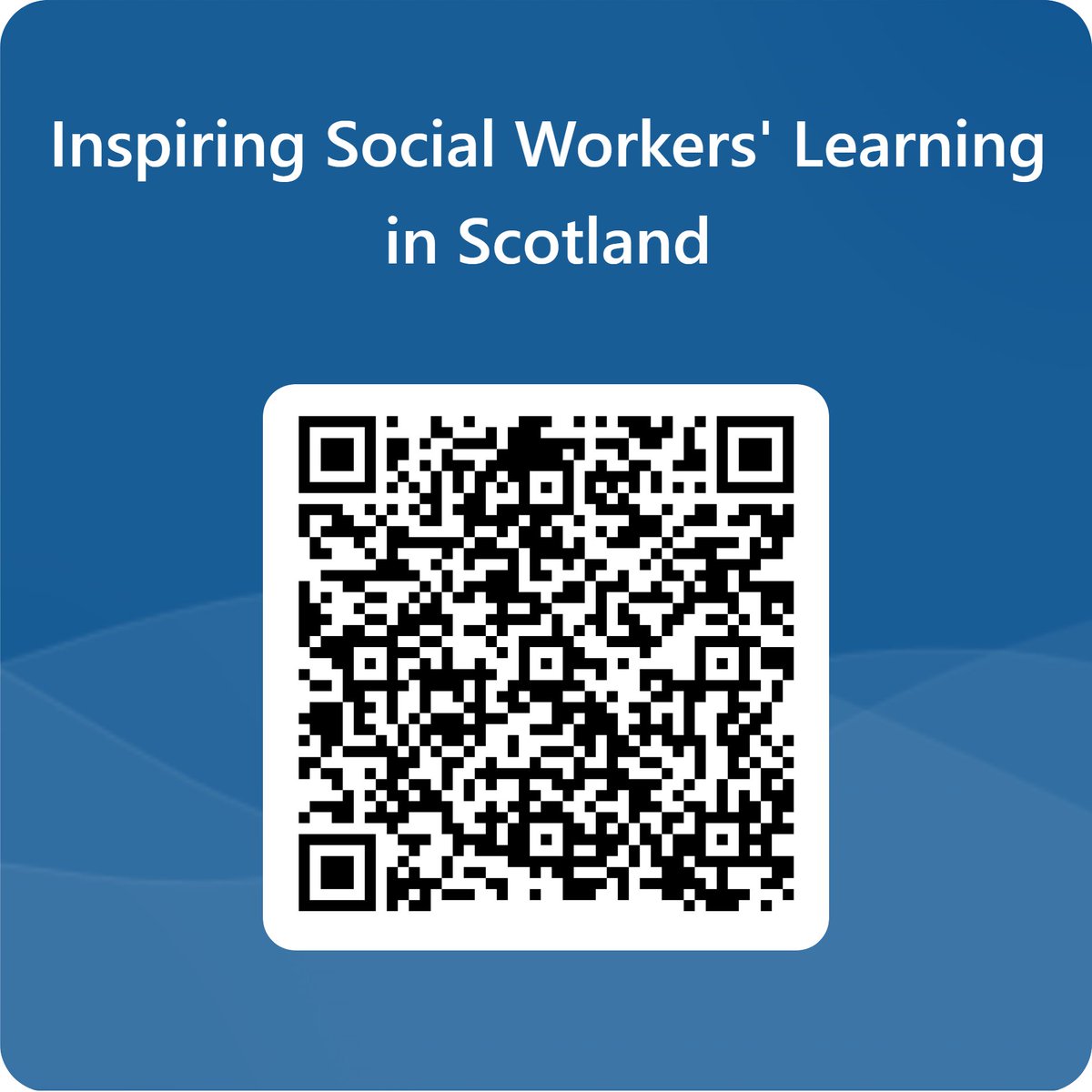 Inspiring social workers learning in Scotland research
#Socialworkers #socialworkstudents #practiceeducators #academics #learning #development personnel based in Scotland can take part
click link lnkd.in/erY27EeP or scan the QR code