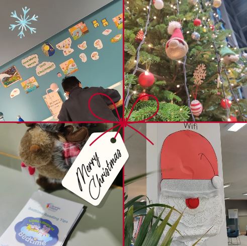 fingallibraries's tweet photo. Thanks to our ever so creative and talented crew, Blanchardstown Library is all ready for Christmas! 
@fingalcoco #FamilyTimeAtYourLibrary #righttoread https://t.co/WoHwdllb0S