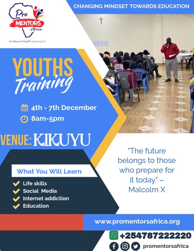 maichmaichlive's tweet photo. Join us in Kikuyu for a four days training starting on date 4th to 7th December. Theme is CHANGING MINDSET TOWARDS EDUCATION.
#YOUTH #Mindset #December #holidayseason https://t.co/mHanlDEtzd