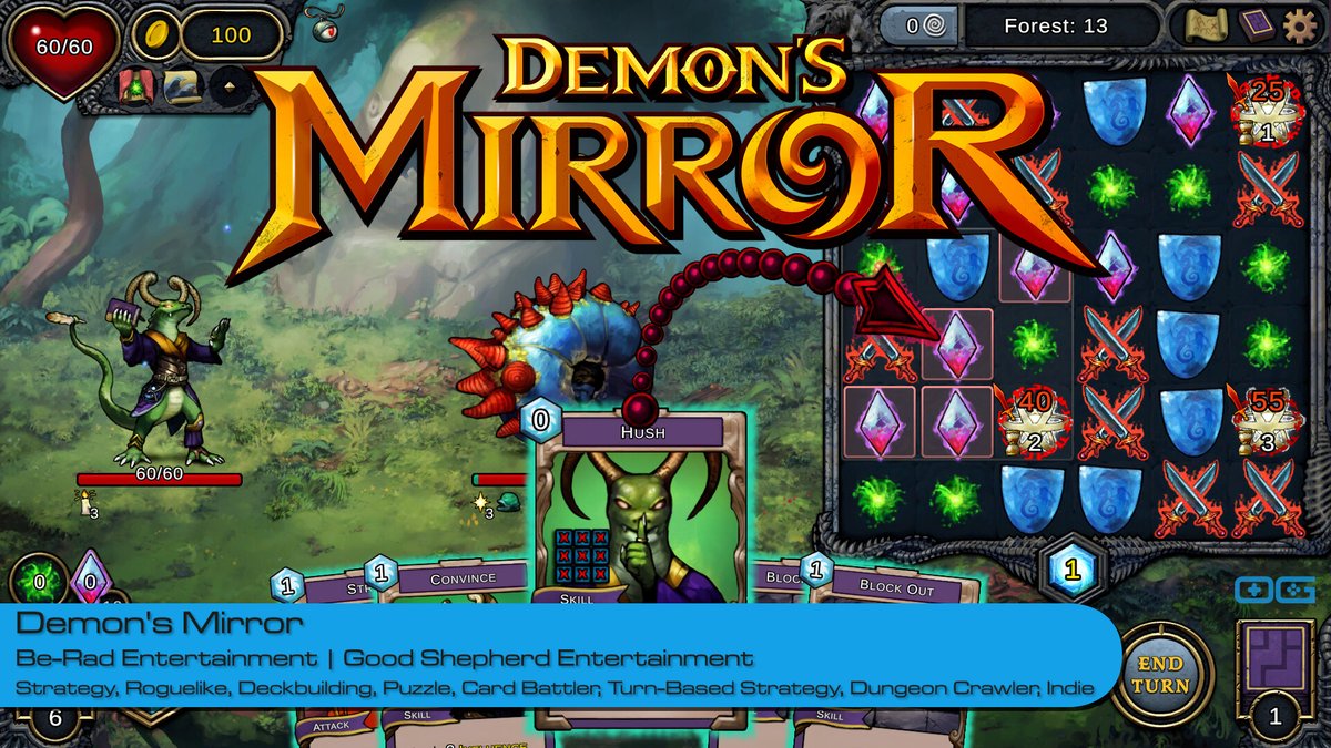 OverageGmngCom's tweet photo. OG plays Demon's Mirror!
https://t.co/Yc29qEQpIy
Like & Sub!
@BeRad_Ent
@GoodShepherdEnt
#DemonsMirror #Deckbuilding #Roguelike #PuzzleGame #CardBattler #GridStrategy #BeRadEntertainment #IndieGameTrends #IndieWatch #IndieGameDev #IndieGame #IndieGames #Gameplay #LetsPlay #Gaming https://t.co/pak5tpIXAv