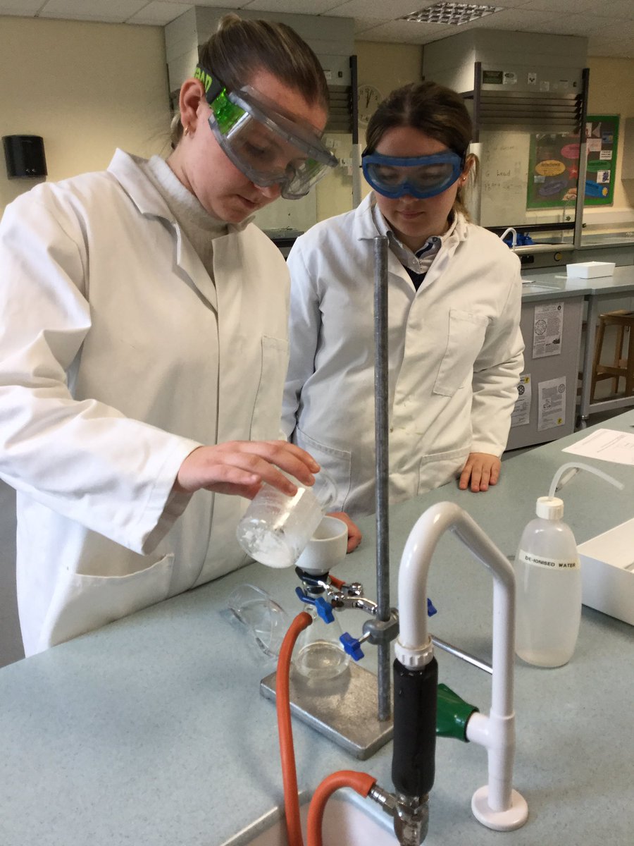 DHSfG_Science's tweet photo. Year 13 chemists hard at work synthesising Aspirin as part of their required practical work. Fantastic work! @DurhamHighSch @DHSfG_SixthForm #OrganicChemistry https://t.co/HAXG3JWVH6