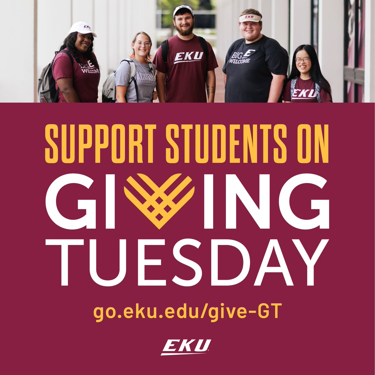 EKUalums's tweet image. Today is #GivingTuesday, the global day of generosity! Will you include #EKU in your Giving Tuesday support? Every gift, no matter the size, makes a difference for students. Visit go.eku.edu/give-GT to be a part of our community of donors today.