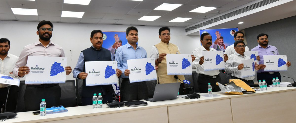 Launched BuildNow, the new Unified Online Building and Layout Approval System for Telangana.

As per the new system, drawing scrutiny processing time would be reduced from weeks to minutes. 

The existing TGbPASS system takes nearly 30 days for scrutiny.

The approvals for