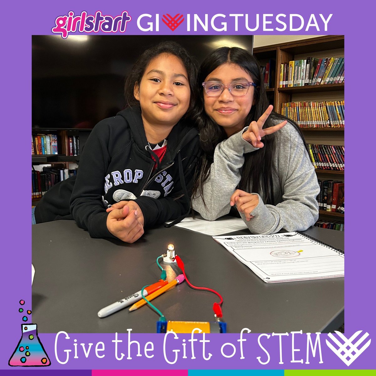 Today is #GivingTuesday, and there’s no better way to celebrate than by supporting Girlstart! 👩‍🔬

Your gift fuels hands-on STEM learning, giving girls the tools they need to succeed. And <a href="/Acxiom/">Acxiom</a> is matching all gifts up to $5,000!

Give today at bit.ly/EOYDonations20…!