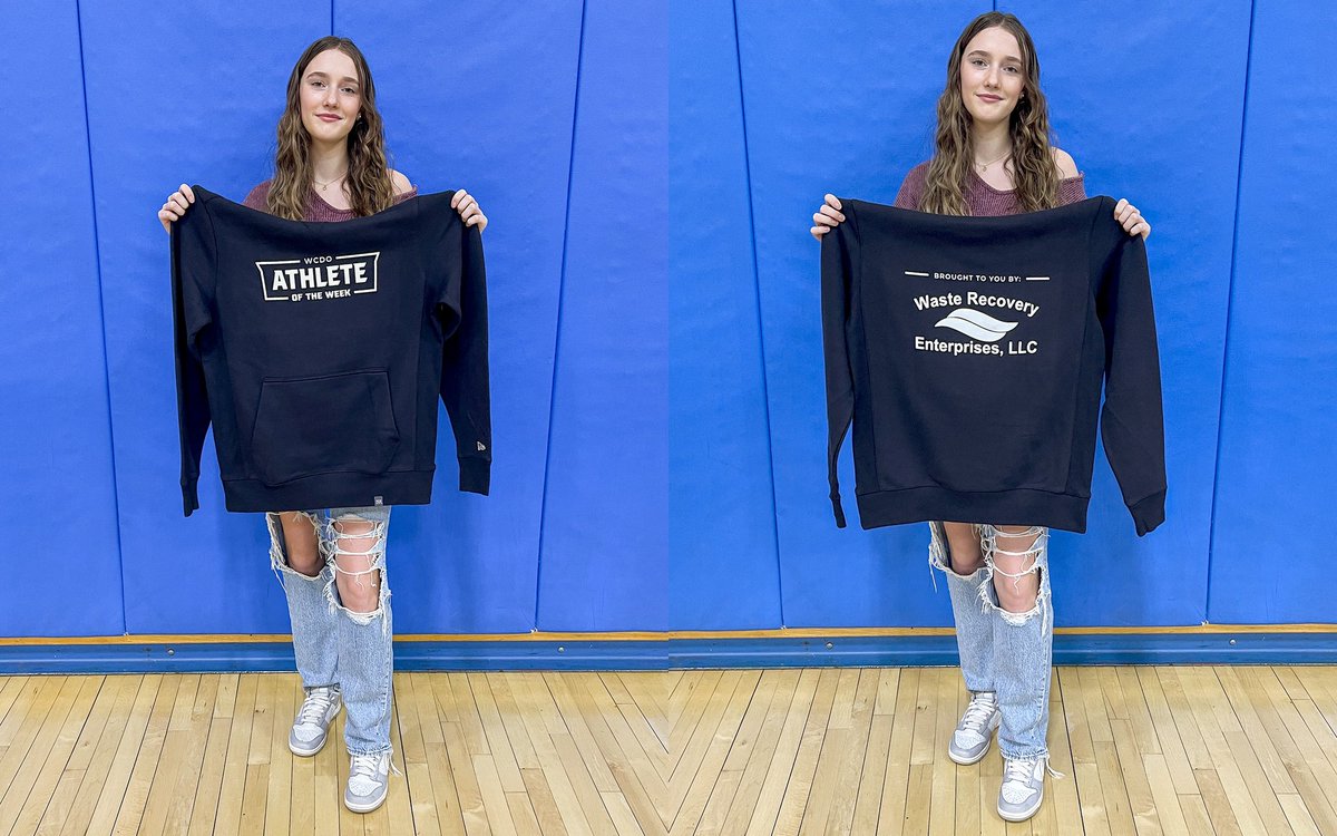 The #WCDO Athlete of the Week for 11/25-11/30 is <a href="/Amberburton_2/">Amber</a> of Schenevus Girls Basketball

Amber scored 19 points to lead SCS to victory in the H-T Tournament title game on 11/27. She also fired in 17 points in the opening round tourney win

Thanks to WRE for the hoodie!