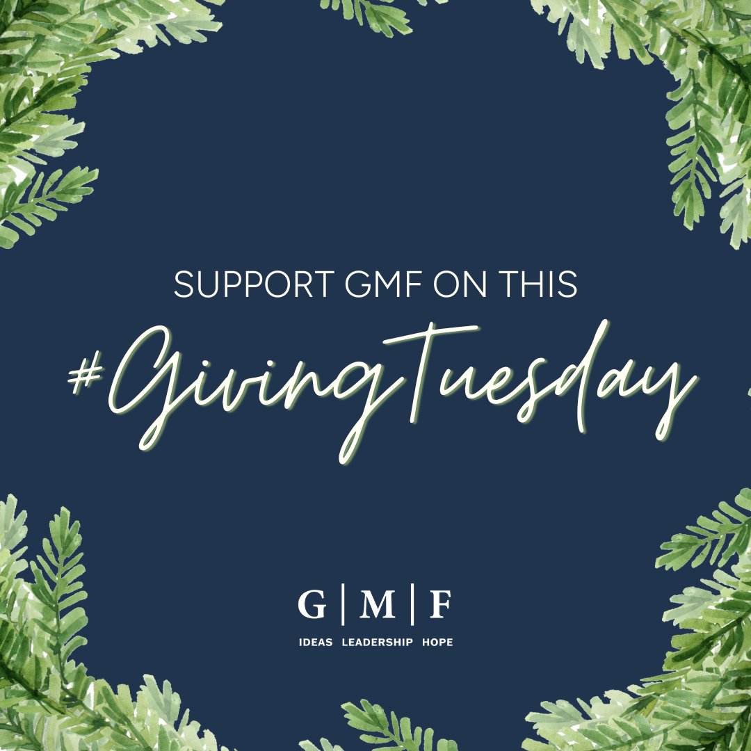 🤝 For 50+ years, the mission of supporting democracy, nurturing civil society and strengthening the transatlantic relationship has been at the heart of GMF’s work. Support our work with a #GivingTuesday donation: bit.ly/4fU7RK5