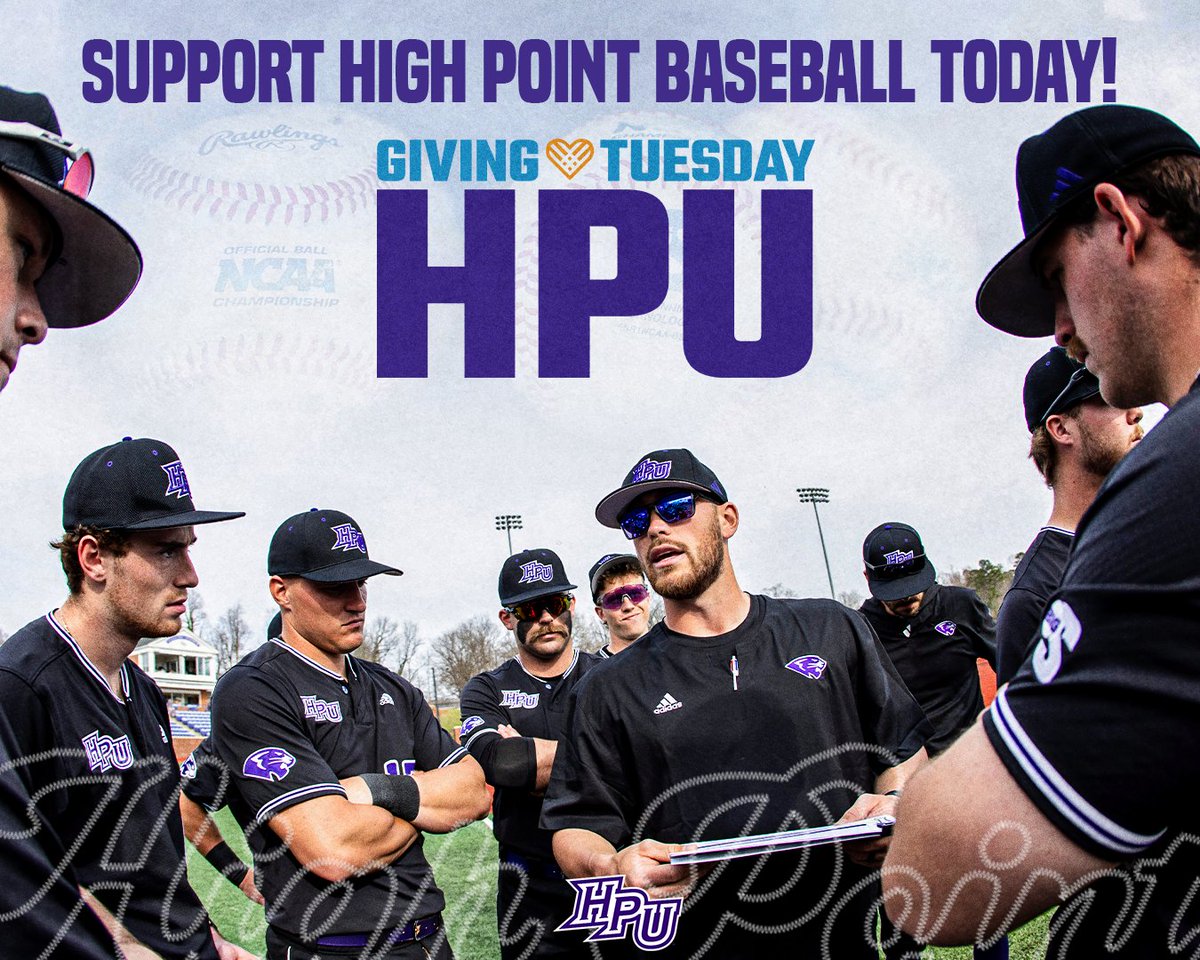 Happy Giving Tuesday ⚾️

Donate 🔗: bit.ly/3OzZDLr

#GoHPU x #GiveTueHPU