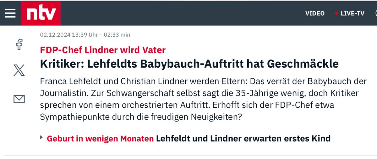 Gert_Woellmann's tweet photo. Eine orchestrierte Schwangerschaft. Was auch sonst?

Merke: Nichts ist zu grotesk, um es nicht für eine Instrumentalisierung gegen die FDP zu nutzen oder hierin eine (Achtung - Projektion!) Instrumentalisierung der FDP zu sehen.