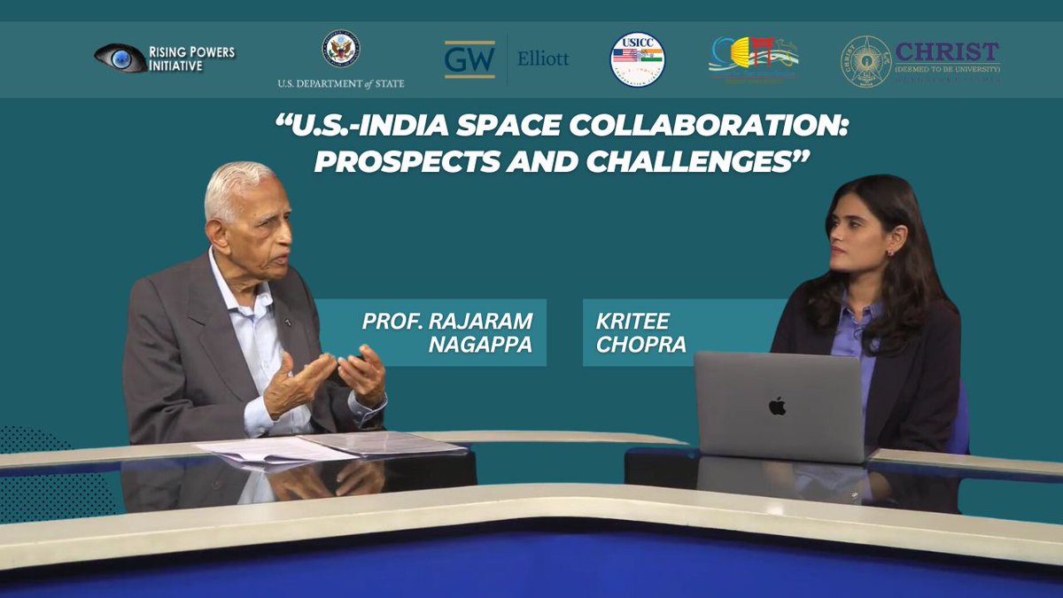 We are excited to announce the release of our latest podcast episode titled "U.S.-India Space Collaboration: Prospects and Challenges" featuring our expert guest, Prof. Rajaram Nagappa.

youtu.be/ajK9M4V8qKc