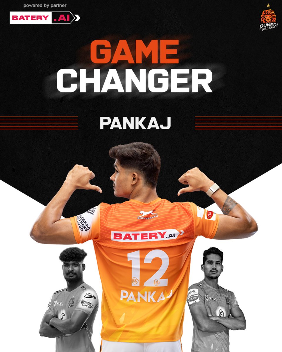 PuneriPaltan's tweet photo. Tonight's result didn't go our way,
but Pankaj reminded us that a game can still be turned around, even when we're trailing. 💪🏻
#Match16 | #MUMvsPUN | #PuneriPaltan | #PaltangiriContinues | #पुन्हाहोऊदेPaltangiri | #PKL11 | #ProKabaddi https://t.co/YZOBlPctXE