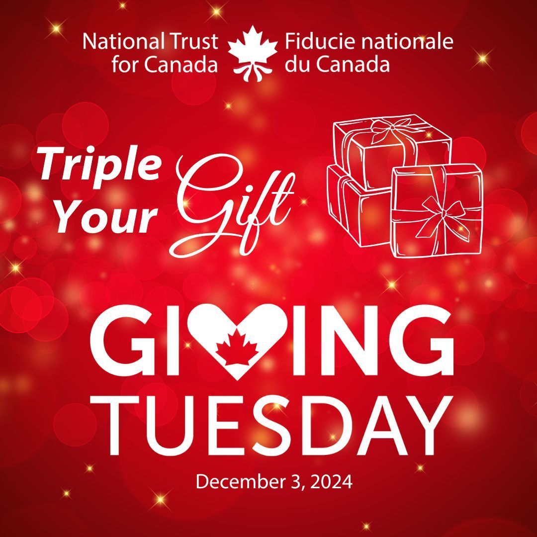 Donate this #GivingTuesday, triple your gift, and help our historic places shine!  We shine a light on places at risk, and support communities to sustain heritage from coast to coast to coast. Help us save Canada’s endangered historic places today! buff.ly/3ubHqcY