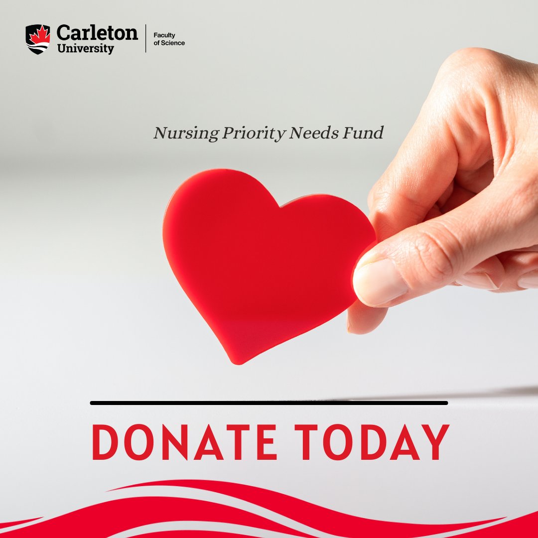 Carleton Science (@carletonscience) on Twitter photo This Giving Tuesday, support the future of healthcare! <a href="/Carleton_U/">Carleton University</a> 's new Bachelor of Science in Nursing launches in 2025 with a 3-year, tech-driven curriculum, Indigenous perspectives, and Canada’s first Data Science in Nursing concentration.
futurefunder.carleton.ca/giving-fund/ca… This Giving Tuesday, support the future of healthcare! <a href="/Carleton_U/">Carleton University</a> 's new Bachelor of Science in Nursing launches in 2025 with a 3-year, tech-driven curriculum, Indigenous perspectives, and Canada’s first Data Science in Nursing concentration.
futurefunder.carleton.ca/giving-fund/ca…