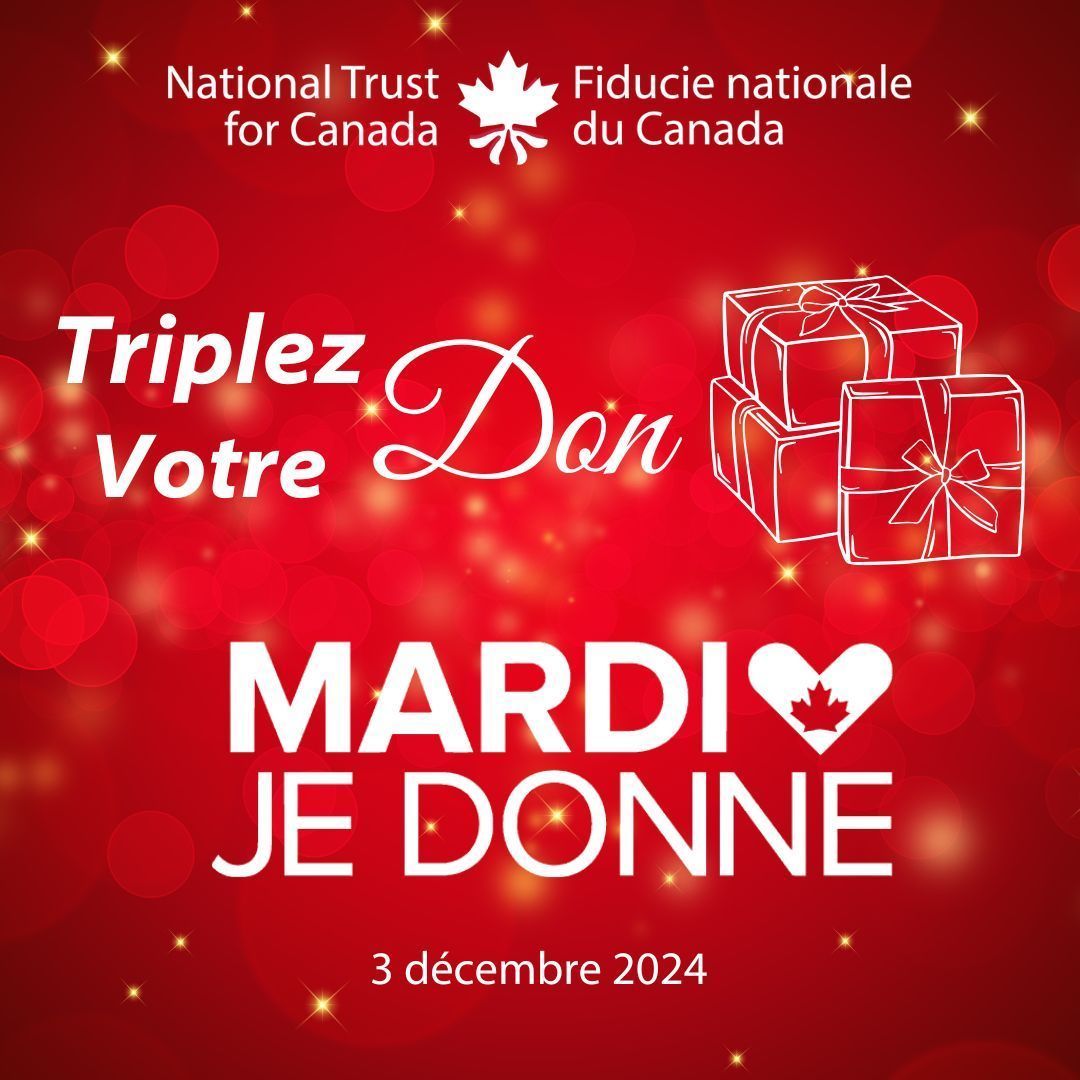 Faites un don ce #MardiJeDonne ! Nous mettons en lumière les lieux en péril et soutenons les communautés pour soutenir le patrimoine d'un océan à l'autre. Aidez-nous à sauver les lieux patrimoniaux menacés du Canada dès aujourd'hui ! buff.ly/3GmvpHq