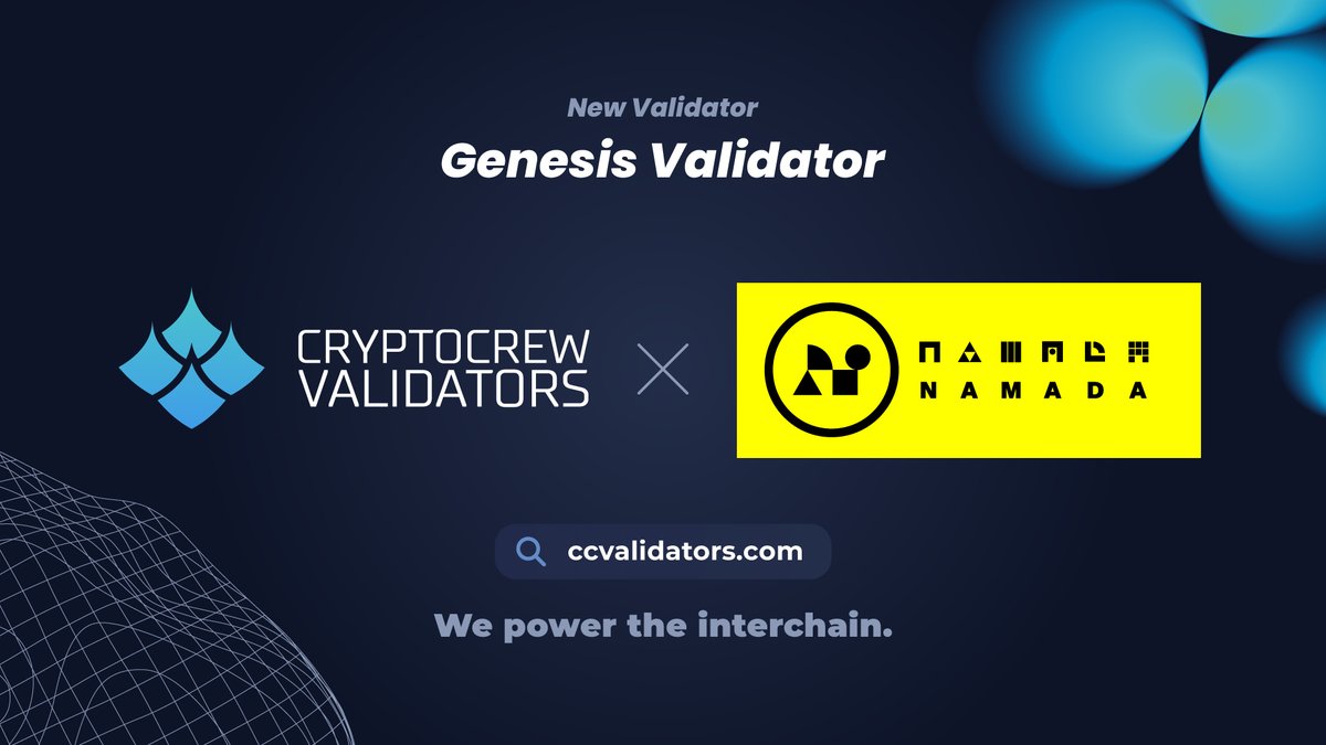 We are live on <a href="/namada/">Namada</a>, the proof-of-stake L1 for interchain asset-agnostic data protection! You can now stake your $NAM with CryptoCrew!