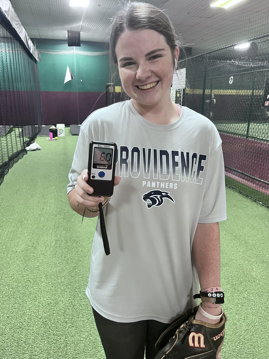 Got back to lessons today after taking two weeks off and going hard in the gym. My movement was super good and my speed was up. First time clocking 60!!
<a href="/PACPanthersSB/">PAC Panthers Softball</a> <a href="/CIURamsSoftball/">CIU Rams Softball</a> <a href="/FastpitchPower/">Fastpitch Power</a>