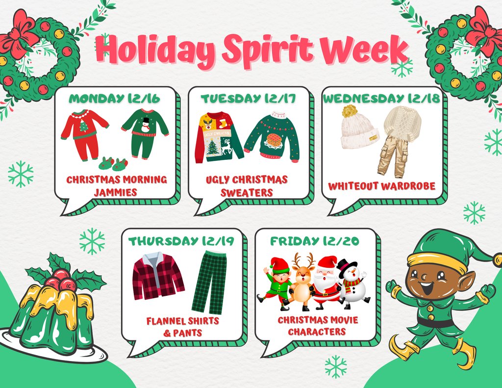 Holiday Spirit Week!