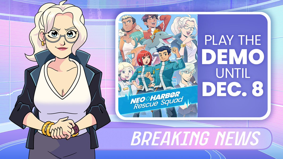 In order to best focus on supporting the main game, we'll be putting the Neo Harbor Rescue Squad demo back in the garage on both #PS5 and #Steam on Monday, Dec. 8. 🚑

Try it while you still can!

PS5+PS4: go.bancy.co/NHRS-PlayStati…
Steam: go.bancy.co/NeoHarborSteam

#indiegame