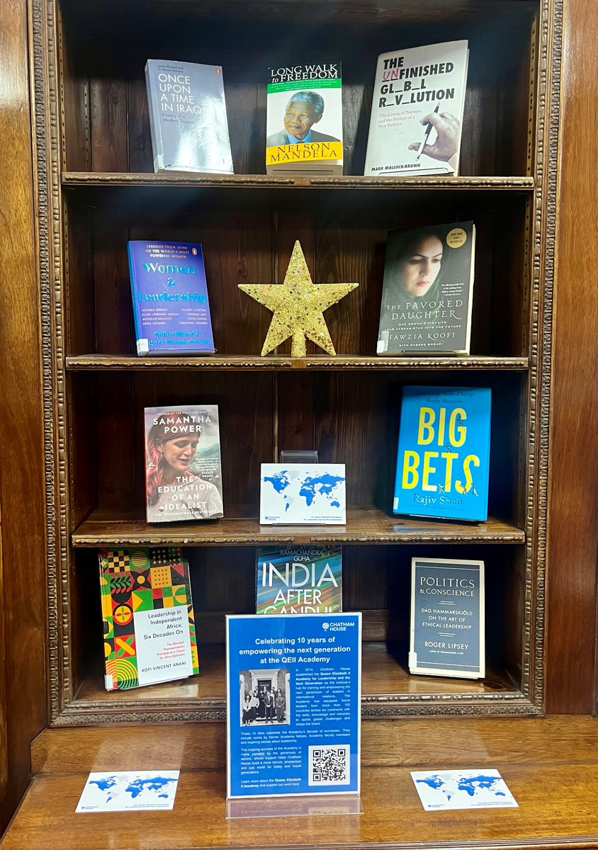 For our 10th anniversary, we've put together this week's reading list in the <a href="/ChathamHouseLib/">Chatham House Library</a>.

These titles celebrate a decade of success in empowering the next generation. They include works by former Academy fellows and faculty members, as well as inspiring leadership stories.