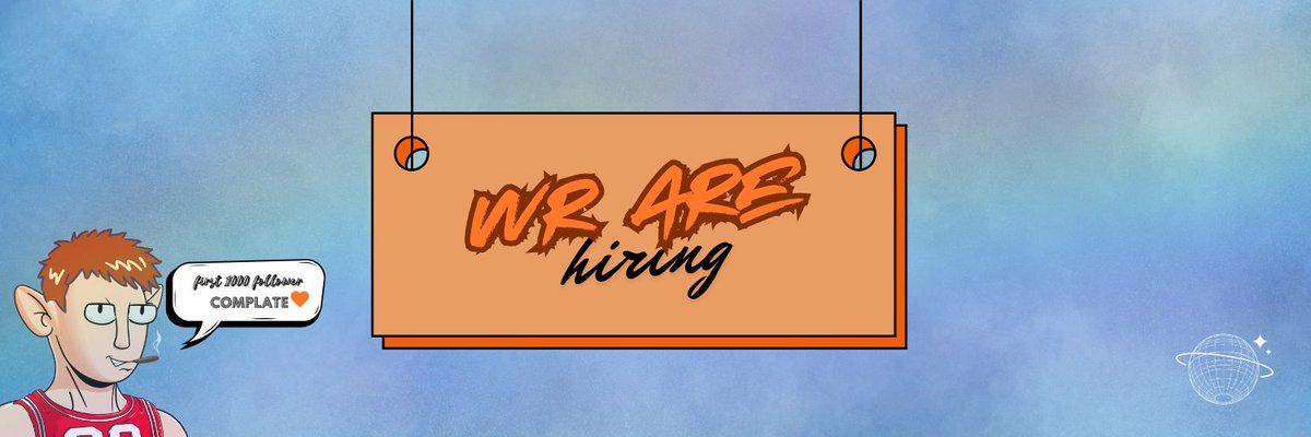 feemoworld's tweet image. We’re hiring!

No DMs! Fill out the form. If your experience fits, I’ll DM you.

We are looking for 3 individuals for the following roles:

Collab Manager
Discord Bot Specialist
Alpha Caller

Fill the form: forms.gle/FXE9BkJtvU4zyM…

RT and drop your wallet 📝