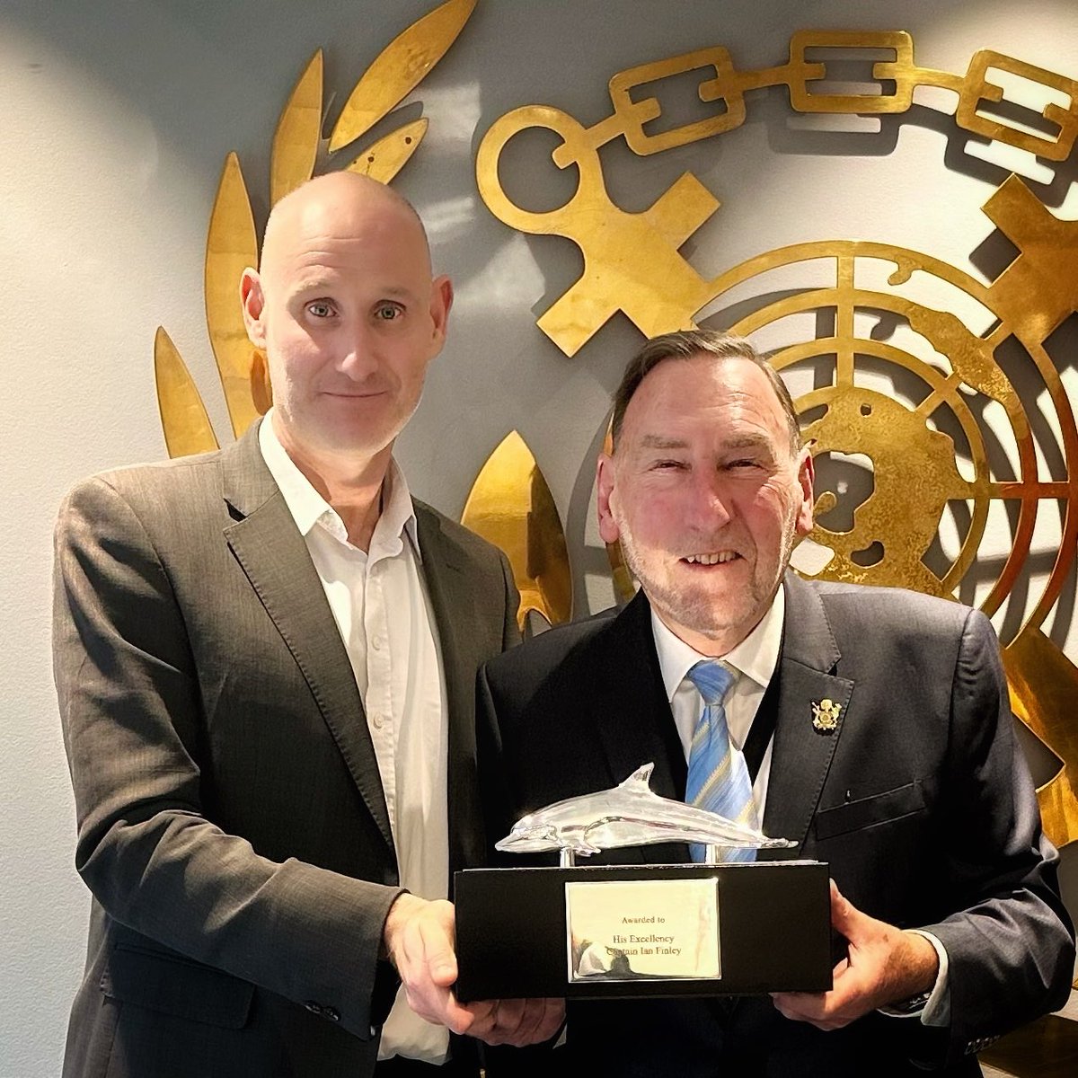 Congratulations to Captain Ian Finley on being awarded the International Maritime Prize. An absolute legend of the industry and my honour to call a mate.