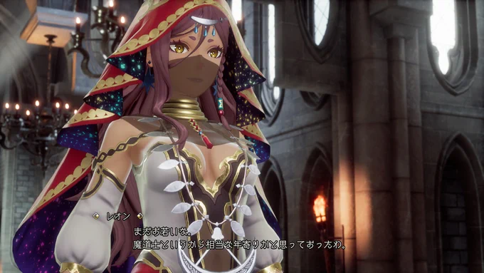 『ロマサガ2リメイク』オアイーブフードでほとんど隠れていますが、中の髪型も結構凝ったものになっています。全体的に無国籍感のあるミステリアスな雰囲気になっていれば良いなと。#ロマサガ2R #リベンジオブザセブン 