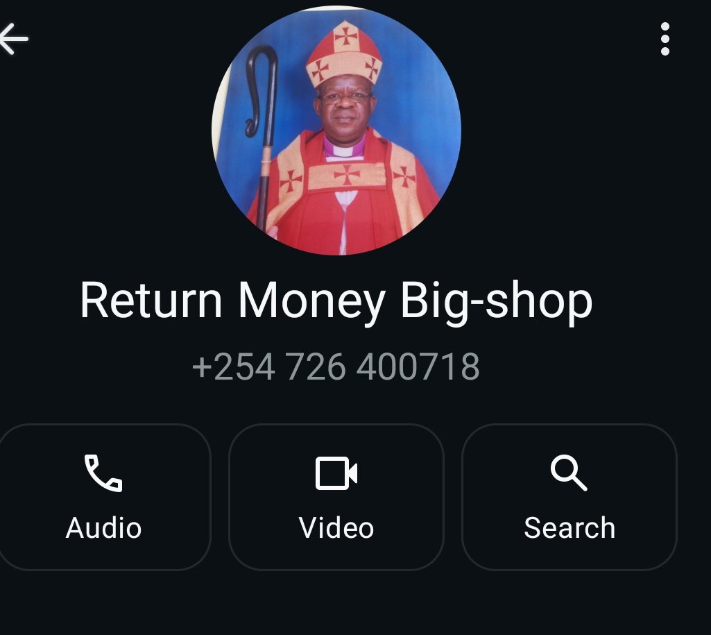 Kenyans are sending greetings Bungoma ACK Bishop George Mechumo. He must return Ruto’s Sh.5 million. Corruption must fall.