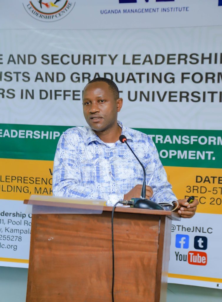 BasalirwaJB's tweet photo. My take-home from today's #JNLCTraining2024 Peace &amp; Security Youth Leadership Training Programme has been: Imagining the worst case scenario as the best way to imagine the dangers of a conflict, from Dr. Kaweesi's presentation.
#JNLCTraining2024
#IChoosePeaceUG
#PeaceChallenge https://t.co/M2cfsyWdzG