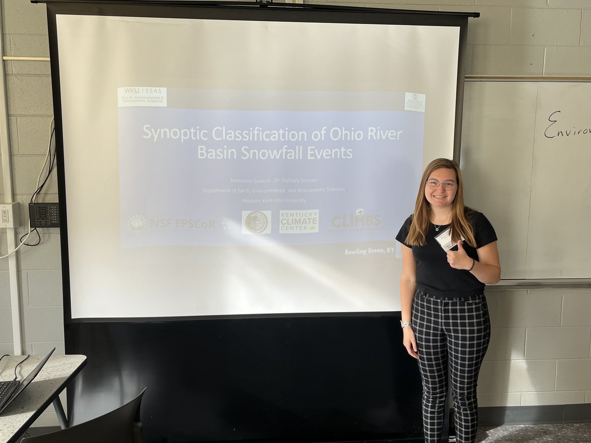 Kentucky NSF EPSCoR (@ky_nsf_epscor) on Twitter photo Congratulations to <a href="/wku/">Western Kentucky University</a> Senior Harmony Guercio for presenting her CLIMBS research at the <a href="/KyScientists/">KY Acad of Science</a> (KAS) Meeting early in November! Her research helps us better understand the climate system in Kentucky. <a href="/KYClimate/">KY Climate Center</a> <a href="/NSF/">U.S. National Science Foundation</a> Congratulations to <a href="/wku/">Western Kentucky University</a> Senior Harmony Guercio for presenting her CLIMBS research at the <a href="/KyScientists/">KY Acad of Science</a> (KAS) Meeting early in November! Her research helps us better understand the climate system in Kentucky. <a href="/KYClimate/">KY Climate Center</a> <a href="/NSF/">U.S. National Science Foundation</a>