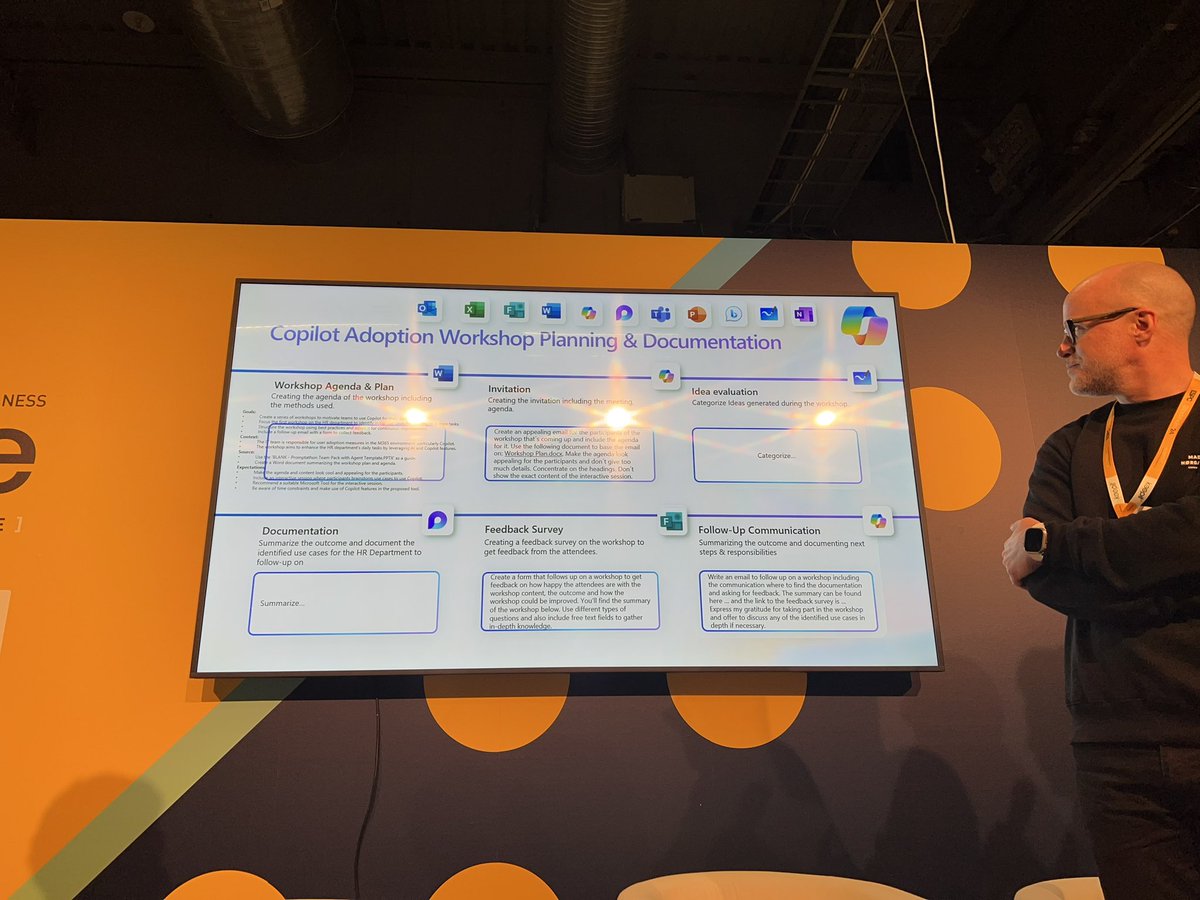 donasarkar's tweet image. Honorable mention 1!

The 3 Prompta-teers!

They used  Copilot in Word, Whiteboard, Loop to build a program to generate training workshops for HR!  #ESPC24