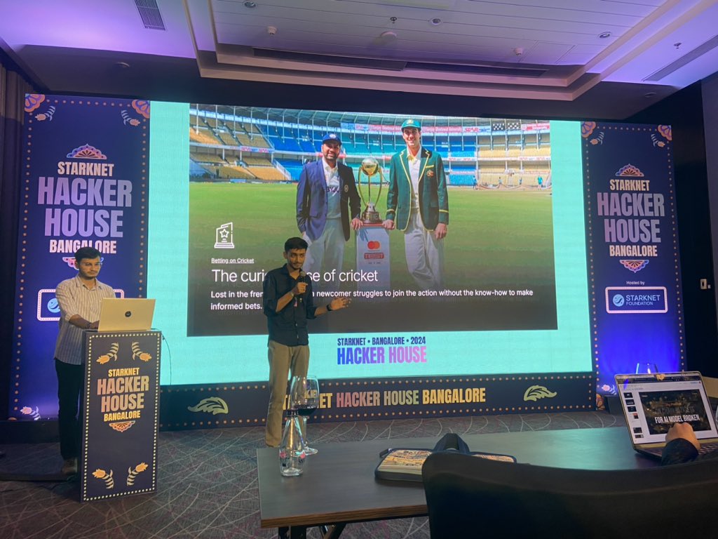 Starknet on stage, once again showcasing the power of AI by building a really cool prediction market powered by AI 🔥🔥🔥
@starknetevents