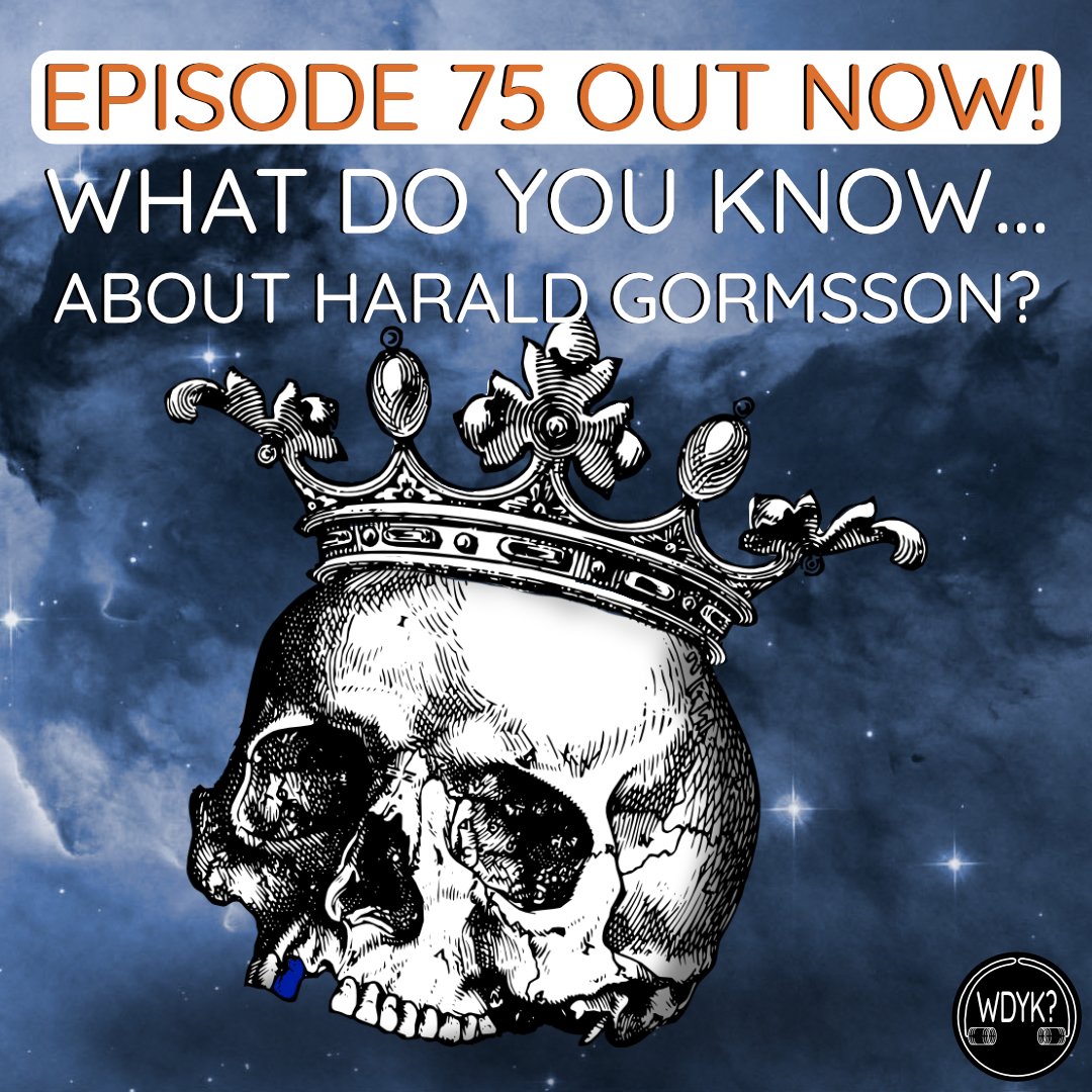 WDYK_Podcast's tweet photo. My Rotten Tooth and Me: The Harald Gormsson Story
:
Episode 75 is out now wherever you listen to podcasts and on YouTube!
:
#wdyk #podcast #newepisode #spotifypodcast #history #haraldgormsson #bluetooth #haraldbluetooth https://t.co/QUQRzKqDzH