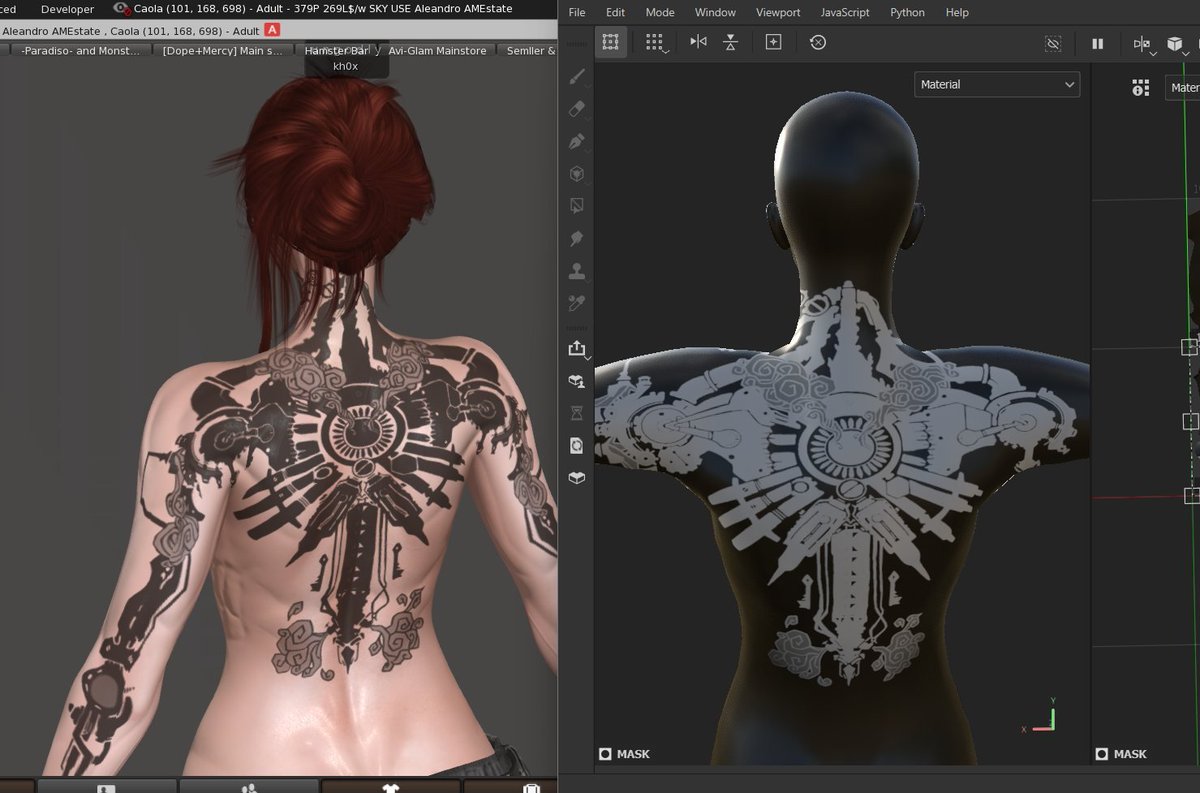 ungodly_kh's tweet photo. wip Vi back tatt https://t.co/qlVE94Ar74