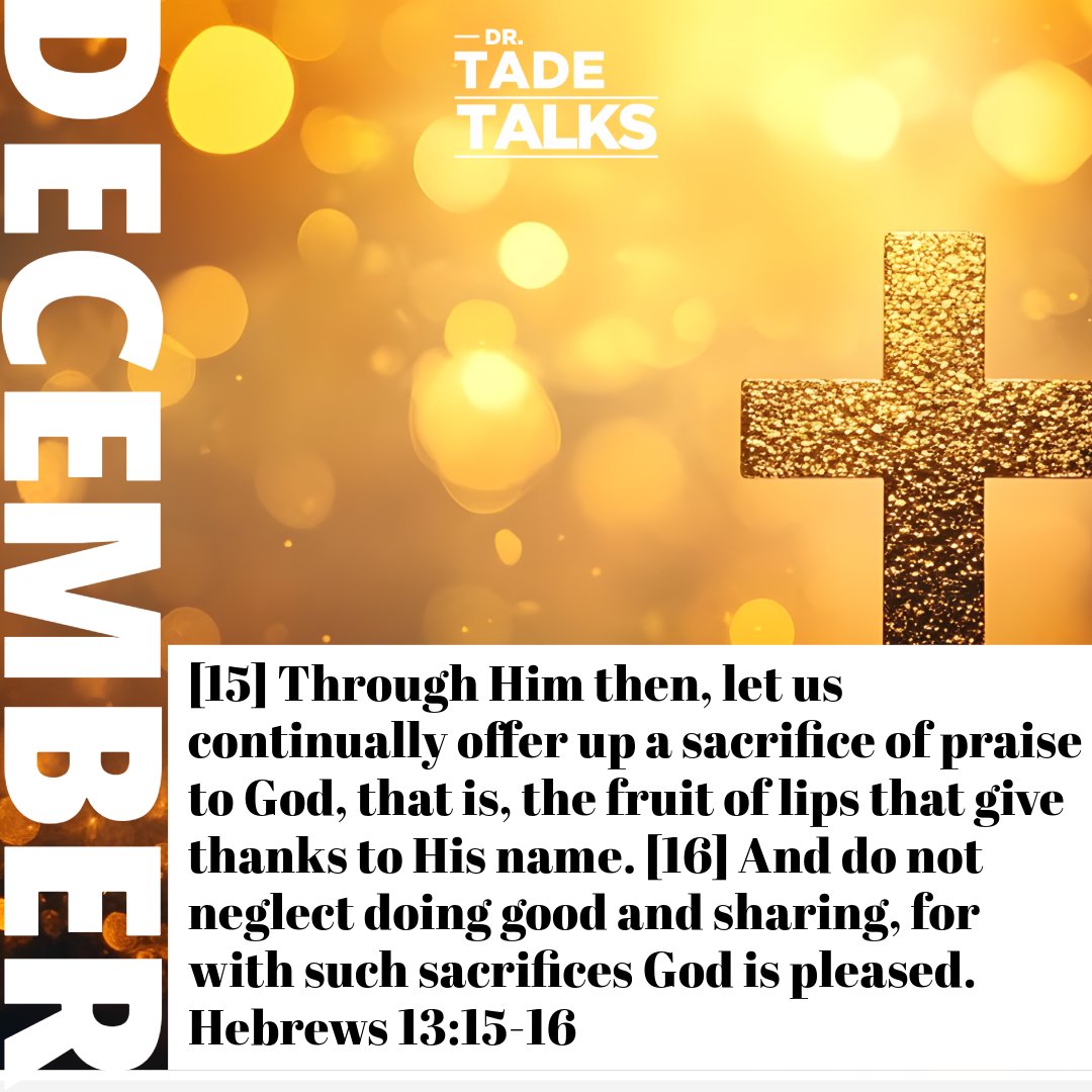 Let's spread kindness far &amp; wide this Give Tuesday! 

Be grateful today to be  able to light up someone's day. Together, we can make the world better one day at a time. 

Join us &amp; let's spread joy!

#DrTadeTalks #GiveTuesday #Share #Spreadjoy #Giveofyourself #Grateful #Godisgood