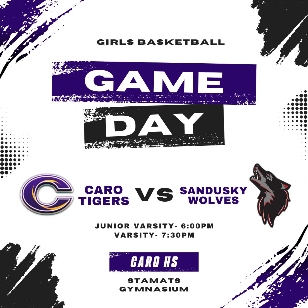 GAMEDAY! 

Girls JV and Varsity basketball opens their season tonight at home against Sandusky! JV with tip off at 6pm and Varsity at 7:30pm!