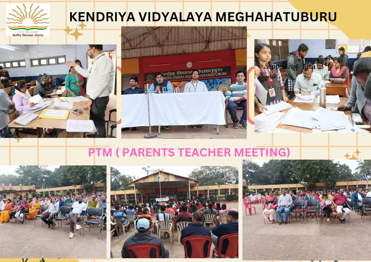 kvmeghahatuburu's tweet image. &quot;Building bridges for success! 📝✨ A parent-teacher meeting was held for #Class10 and #class12 to discuss #preboardresults and address #Academicconcerns, fostering collaboration for our students&apos; brighter future.&quot;
#PTM