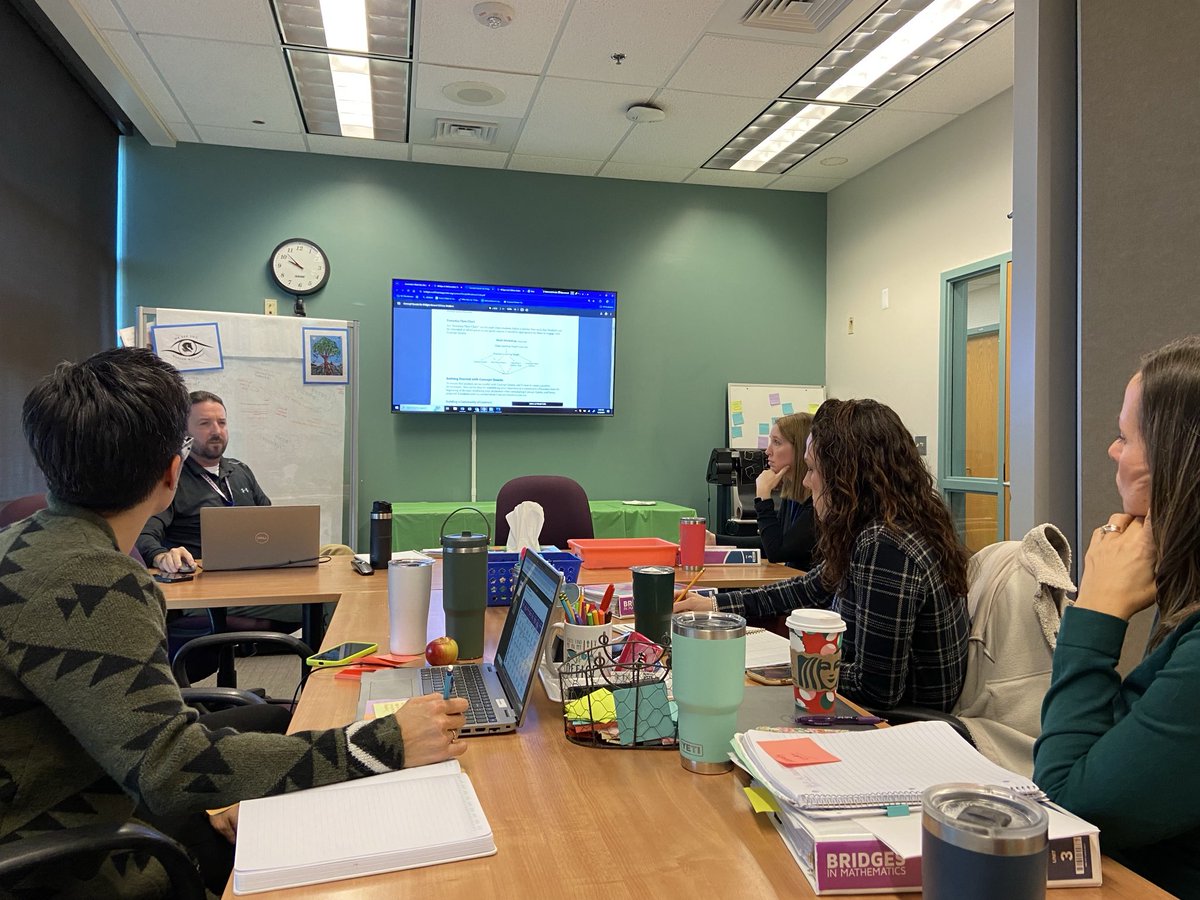 Grateful for our continual and embedded professional learning and collaboration to grow our understanding around student math learning! #RCSPride