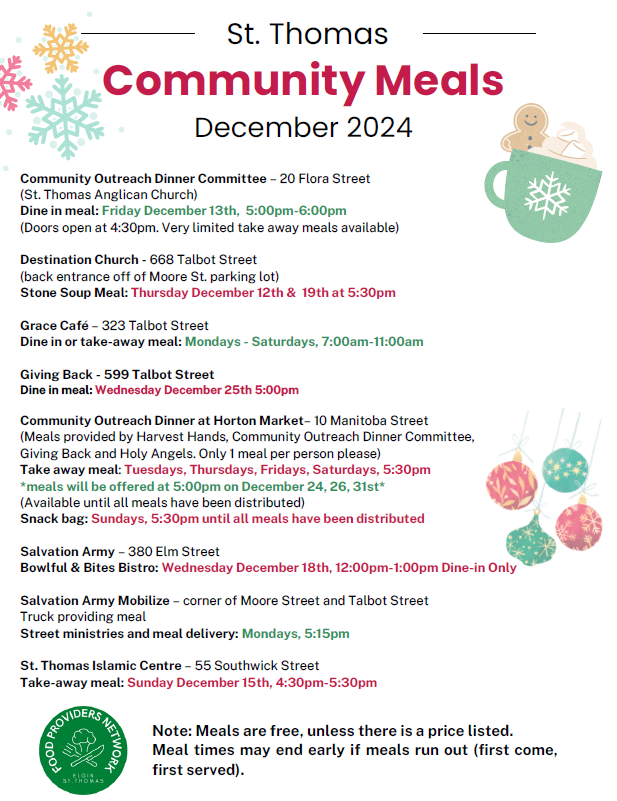 StThomasSocial1's tweet photo. FREE St. Thomas Community Meals throughout the month of December 🎄 https://t.co/Ewhem8XZc7