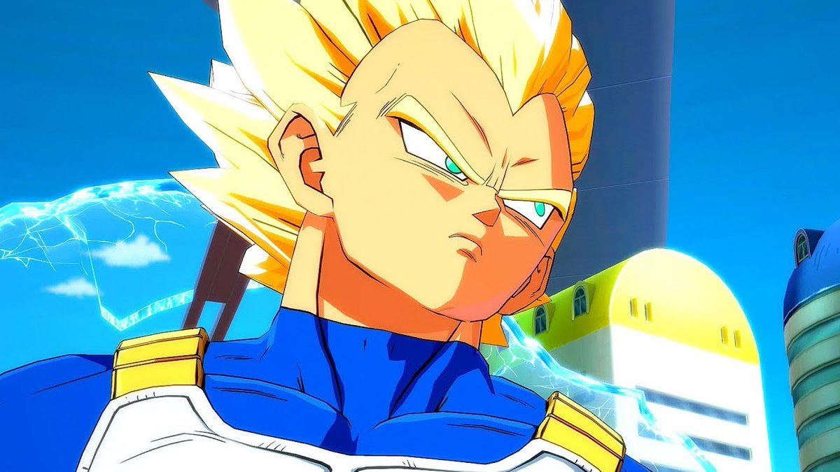 VegetaGamingW's tweet photo. @BusinessmanGoku Kakarot why did you even say that 

You were already staring at me https://t.co/KWJw69PKXx