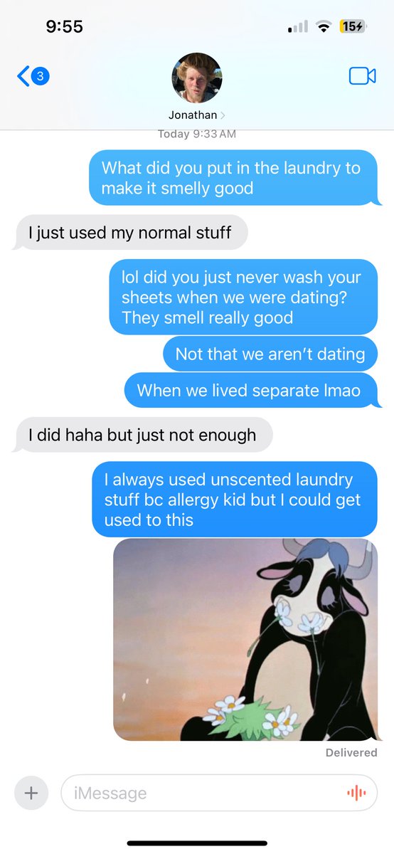 scappatorus_rex's tweet photo. Things we’ve learned since cohabitating with a man…
1. Scented laundry detergent is amazing 2. He never washed his sheets before living with me https://t.co/UI01E4lKiS