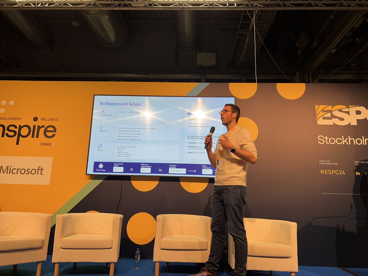 donasarkar's tweet image. The next honorable mention is AI Mastermind School who created a lesson plan creator for edu.

They used Copilot in Word, Outlook, PPT and more! #ESPC24
